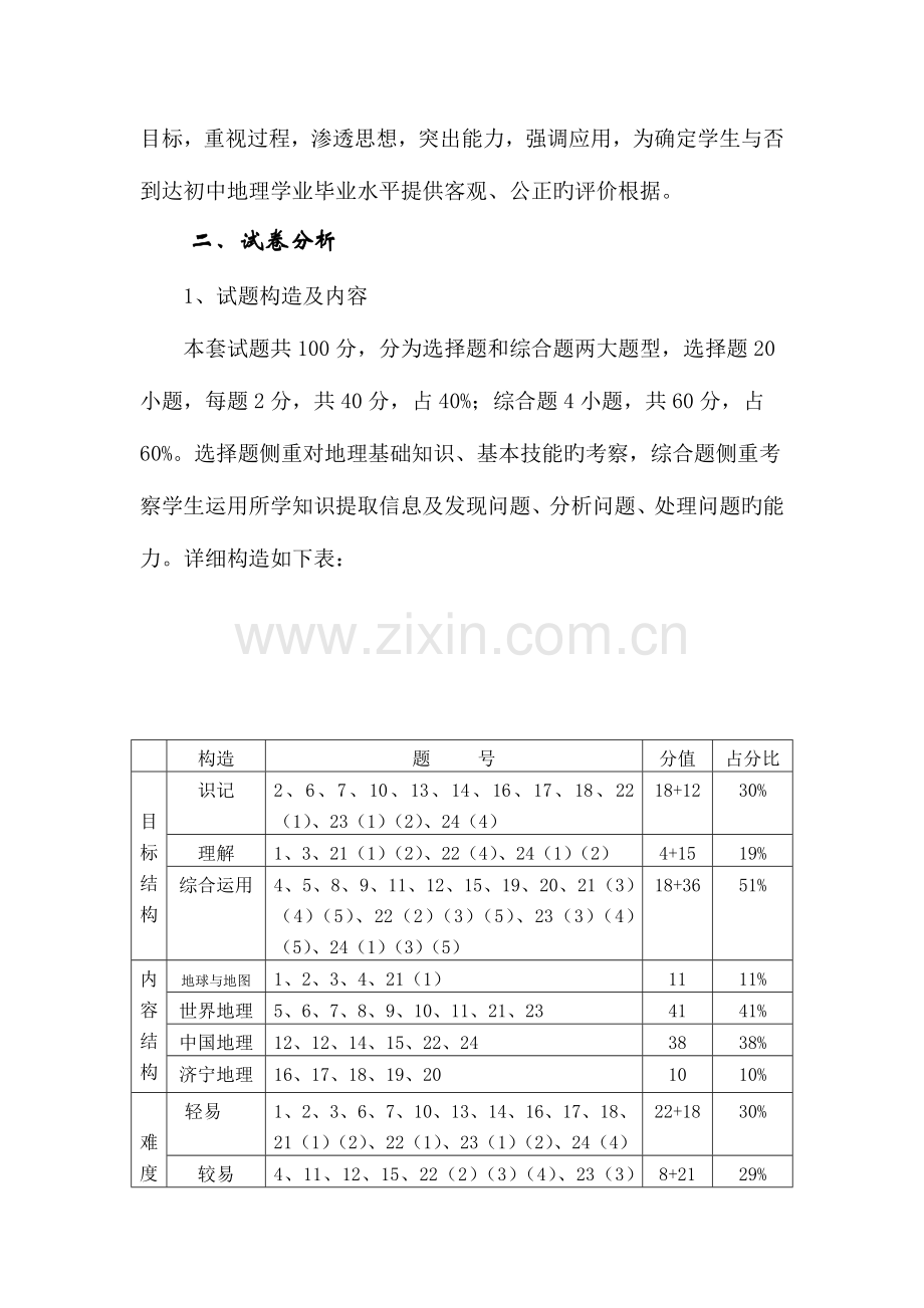 2023年学业水平考试分析.doc_第2页