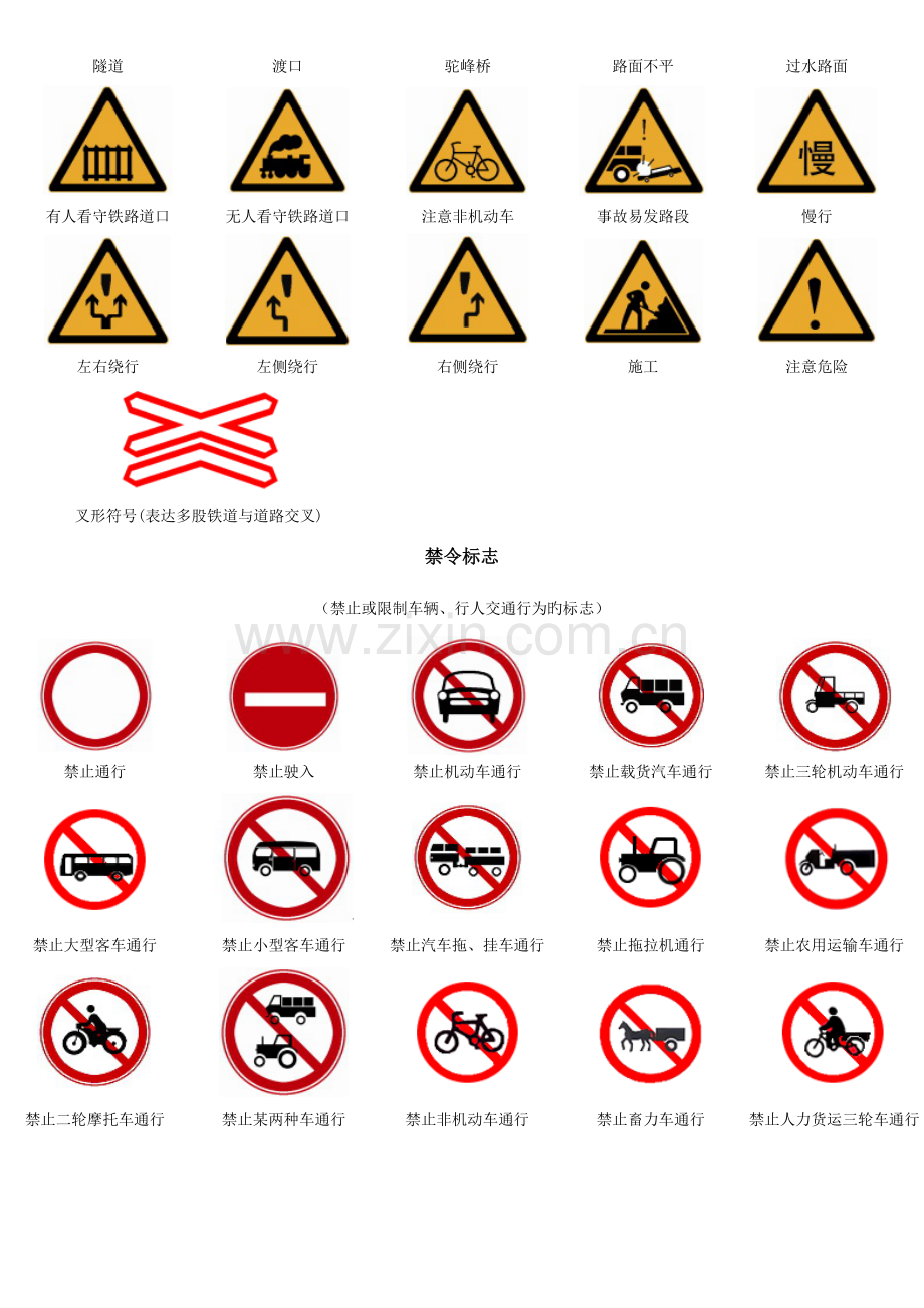 驾考交通标志大全.doc_第2页