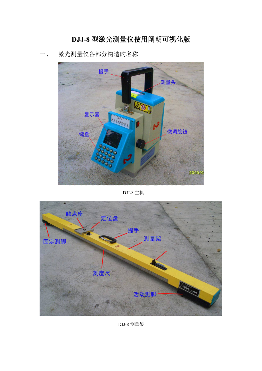 DJJ-8型激光测量仪使用说明可视化版.doc_第1页