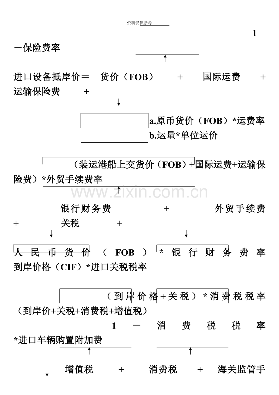 造价工程师工程造价计价与控制公式大全+.doc_第3页