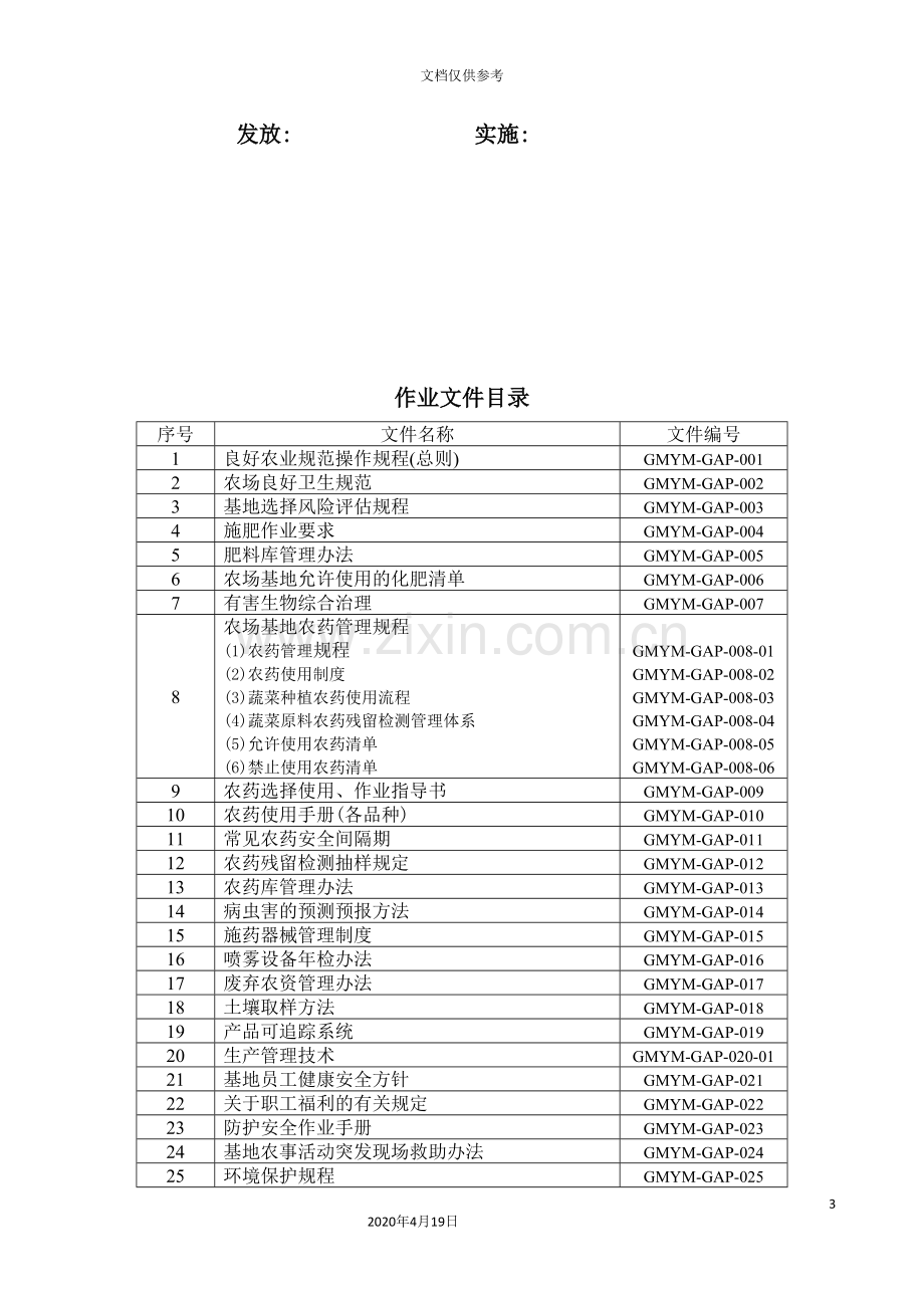 良好农业规范认证参考的操作规程.doc_第3页