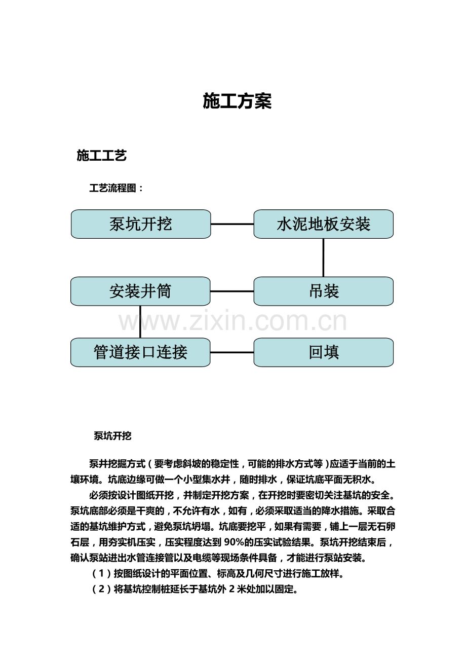 一体化泵站施工方案(同名10597).doc_第2页