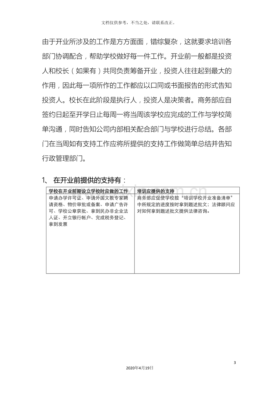 培训学校开业前筹备方案.doc_第3页