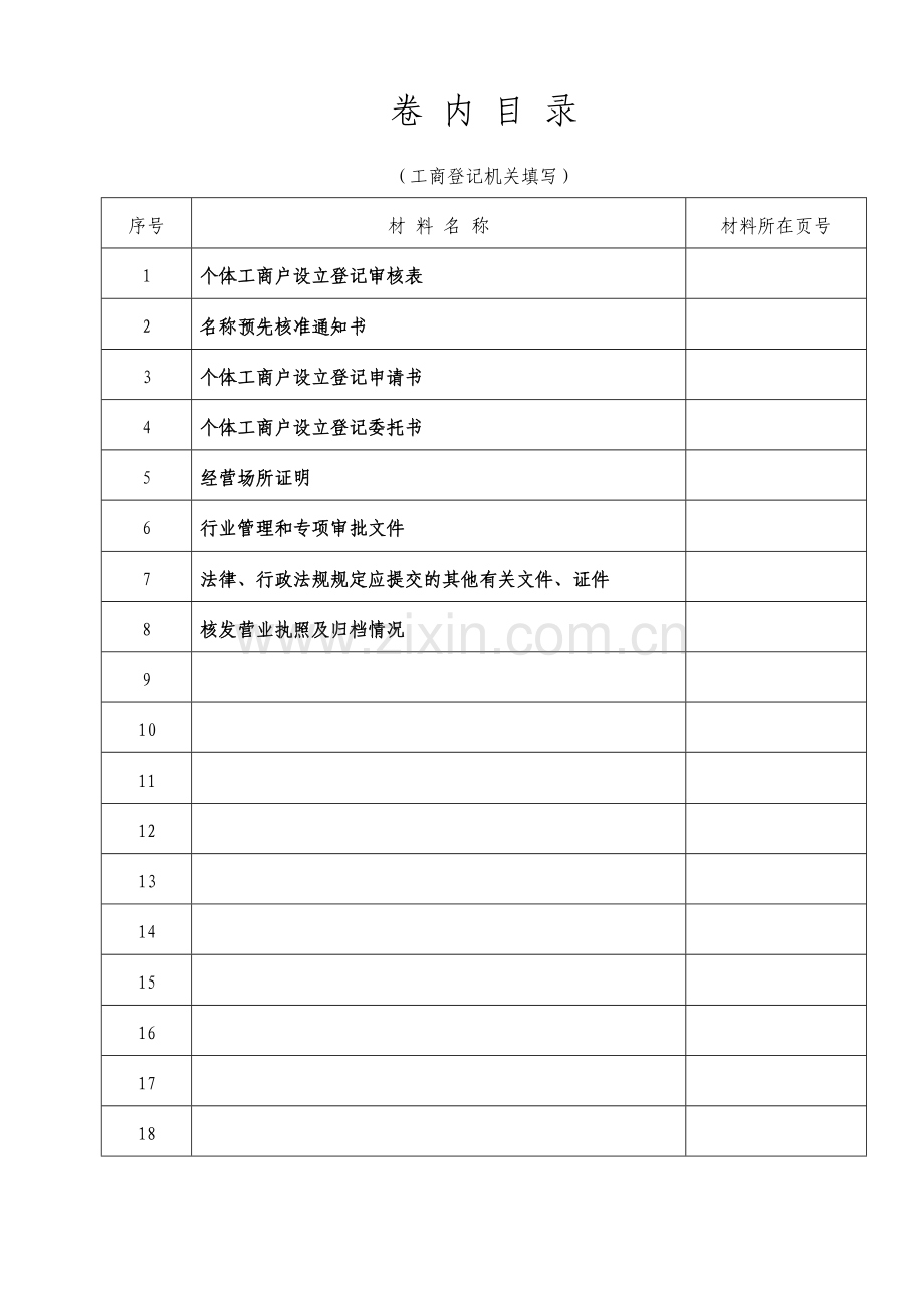 个体工商户申请设立登记档案.doc_第3页