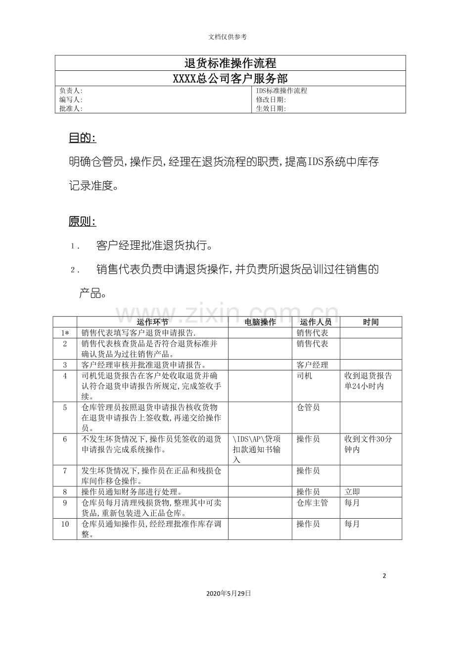 企业退货标准操作流程图.doc_第2页