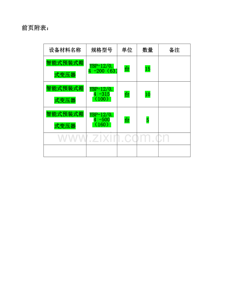 专用箱式变压器技术规范书.doc_第2页