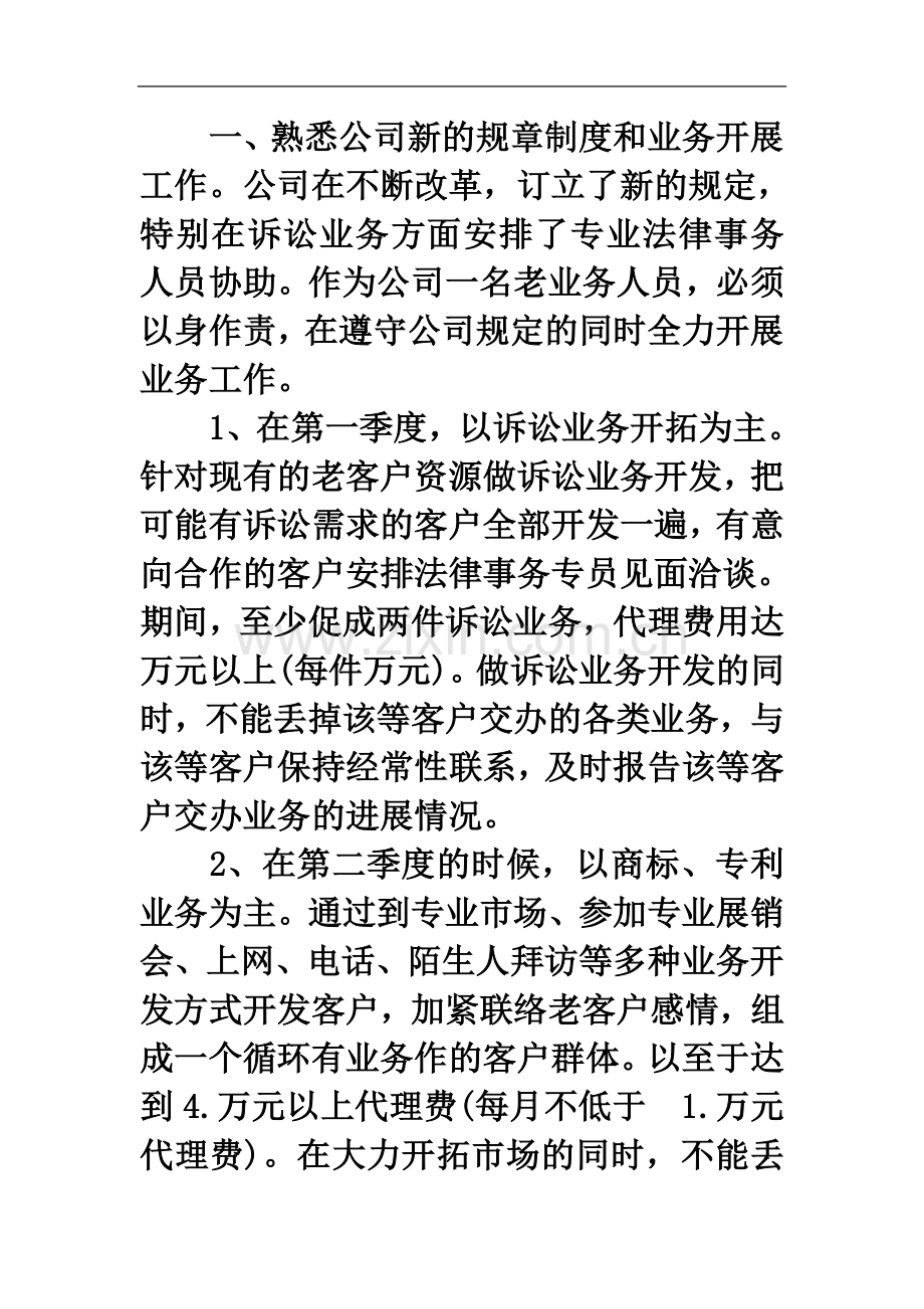 业务员个人年度计划书5篇.docx_第3页