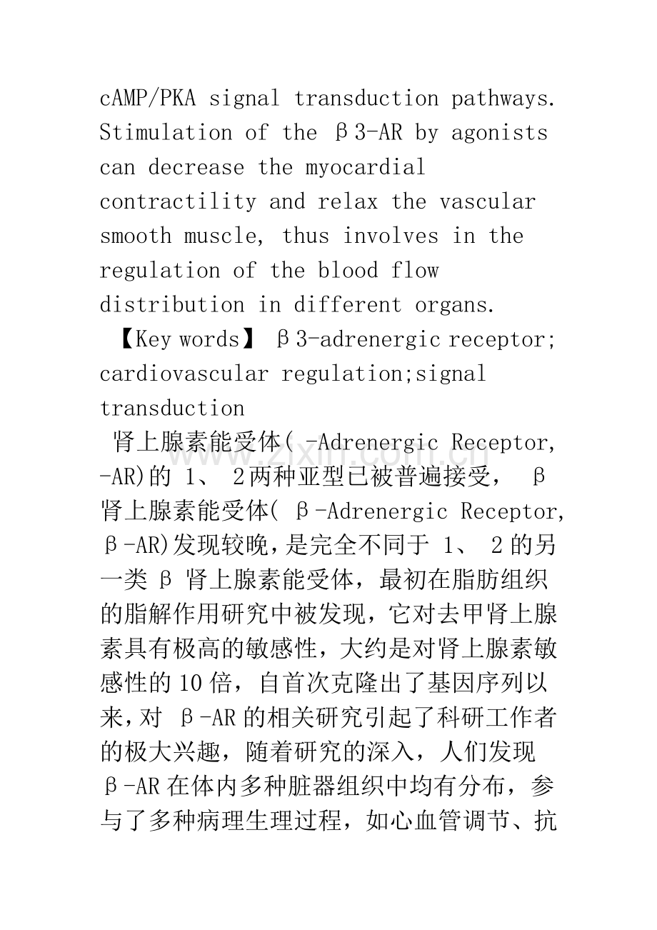 β3肾上腺素能受体的心血管调节与信号转导.docx_第2页