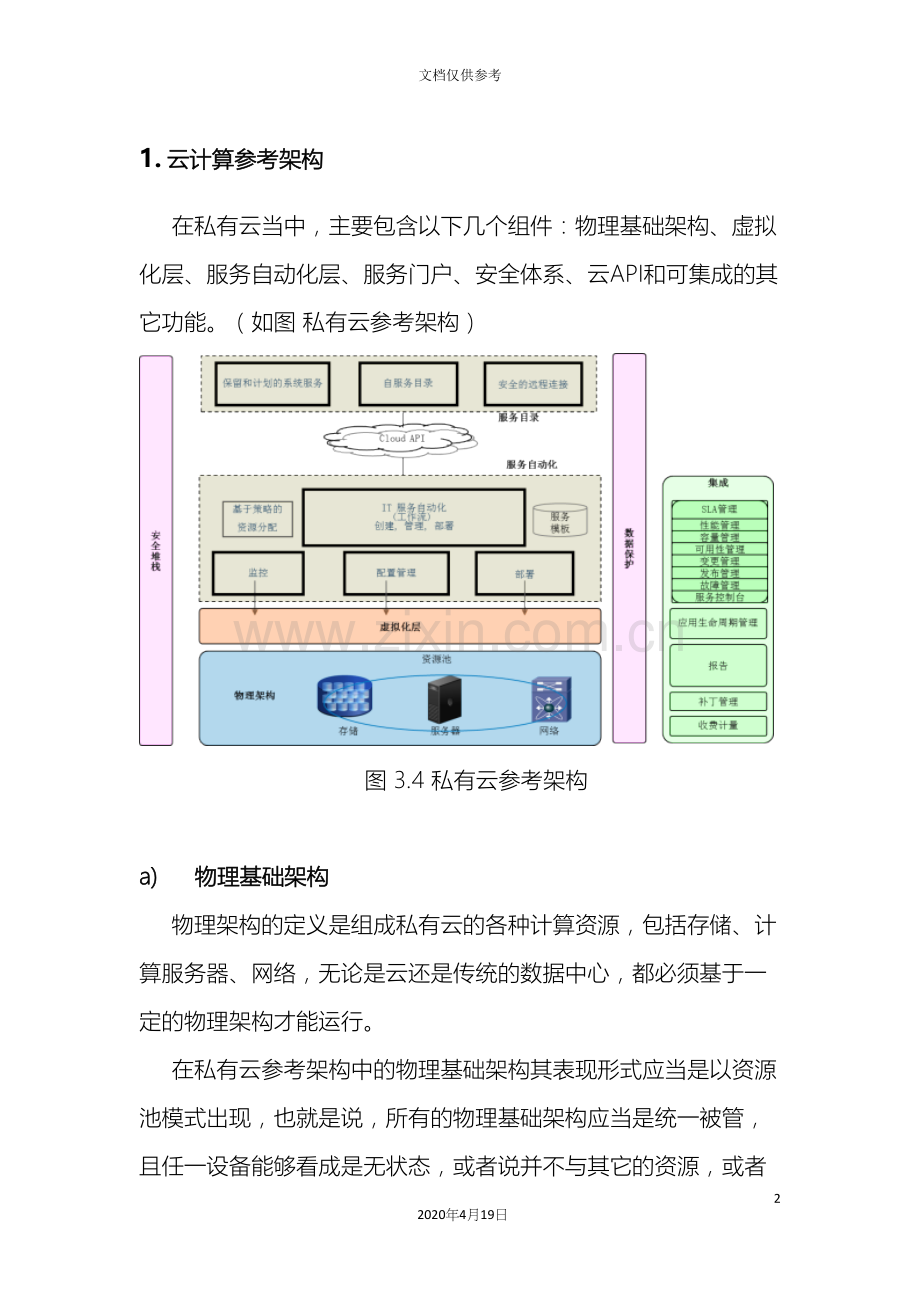 最全的云计算平台设计方案模板.docx_第2页