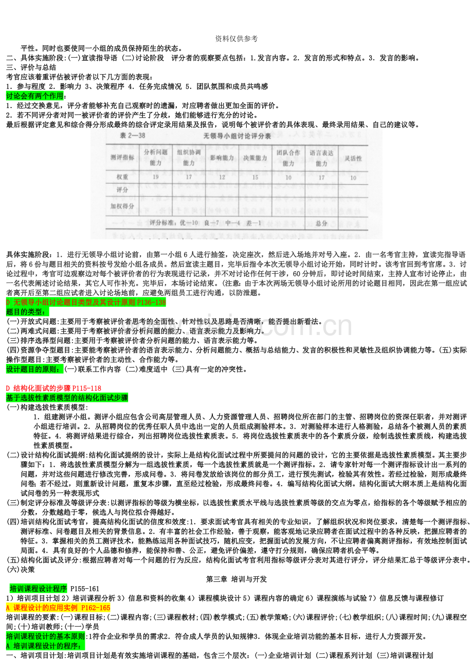 人力资源管理师二级考试知识点汇总.doc_第3页