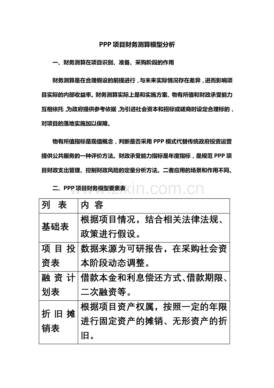 PPP项目财务测算模型分析.docx_第2页