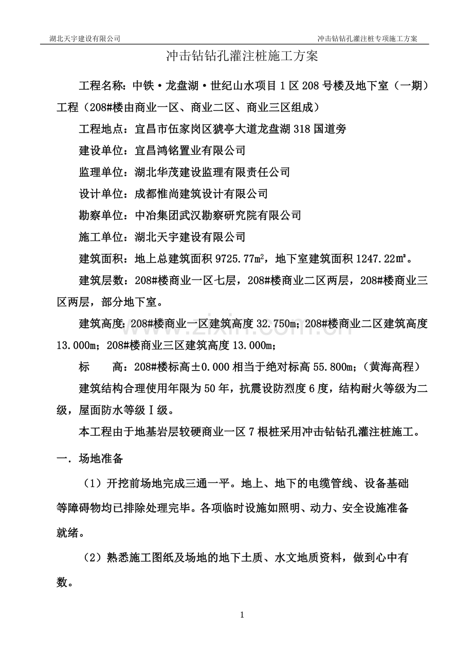 冲击钻钻孔灌注桩专项施工方案.doc_第3页