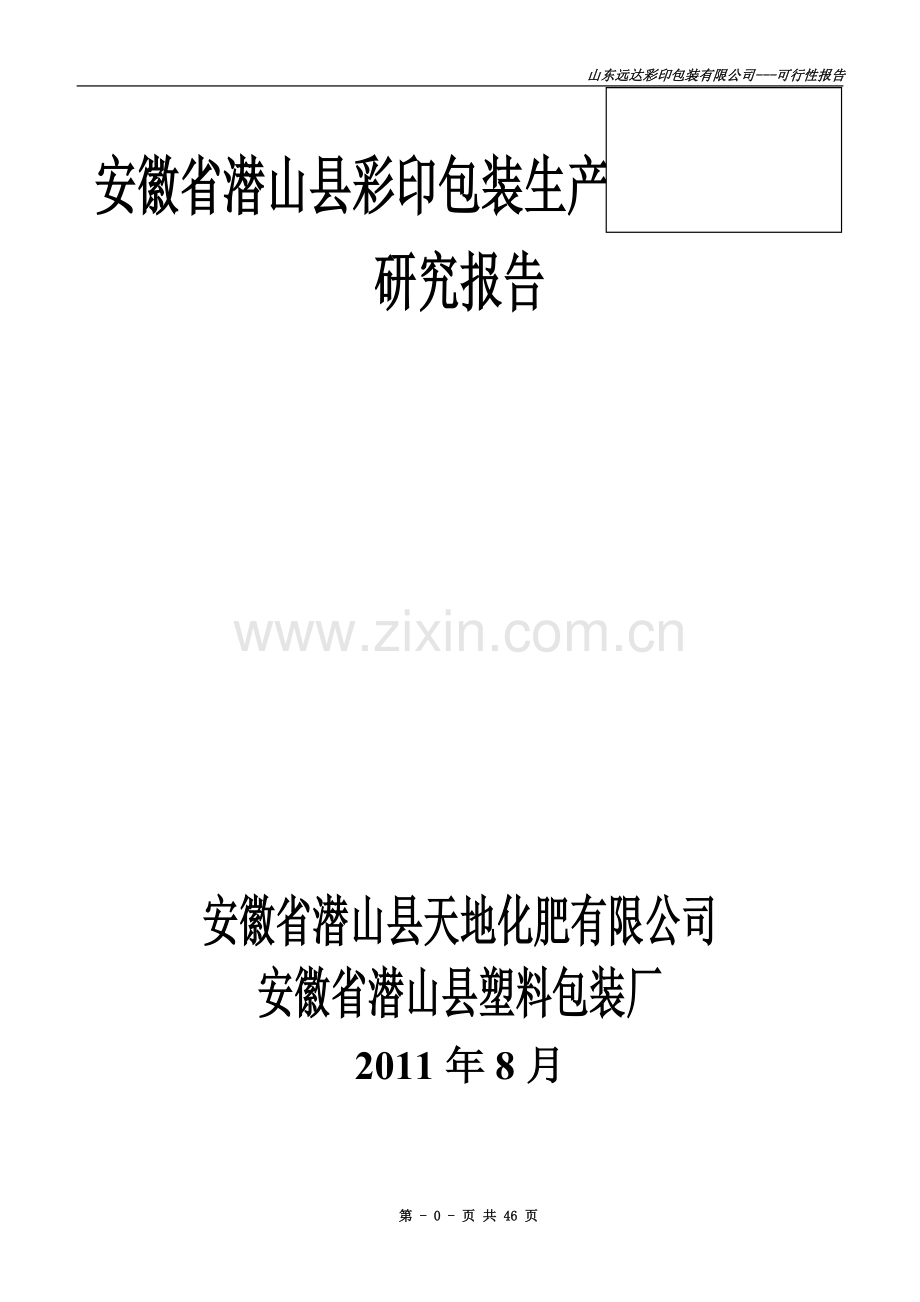 山东远达彩印包装有限公司彩印包装生产项目可行性研究报告[1]1.doc_第2页