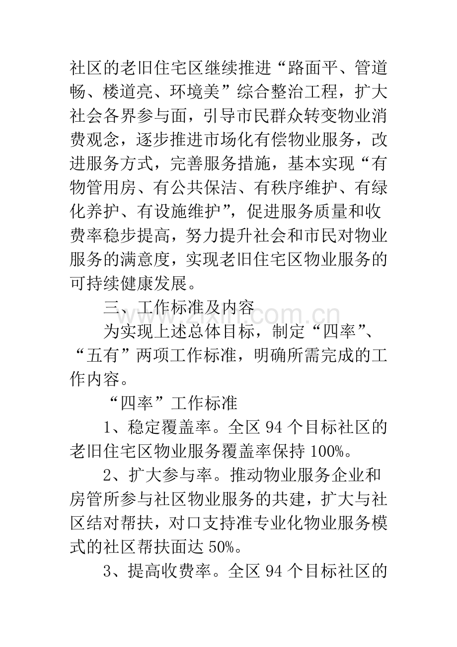 老旧住宅区物业服务计划.docx_第2页