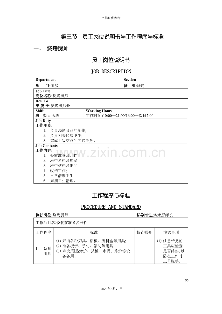 员工岗位说明书汇总大全.doc_第2页