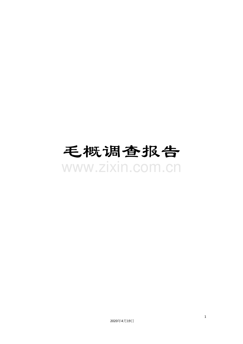 毛概调查报告.docx_第1页