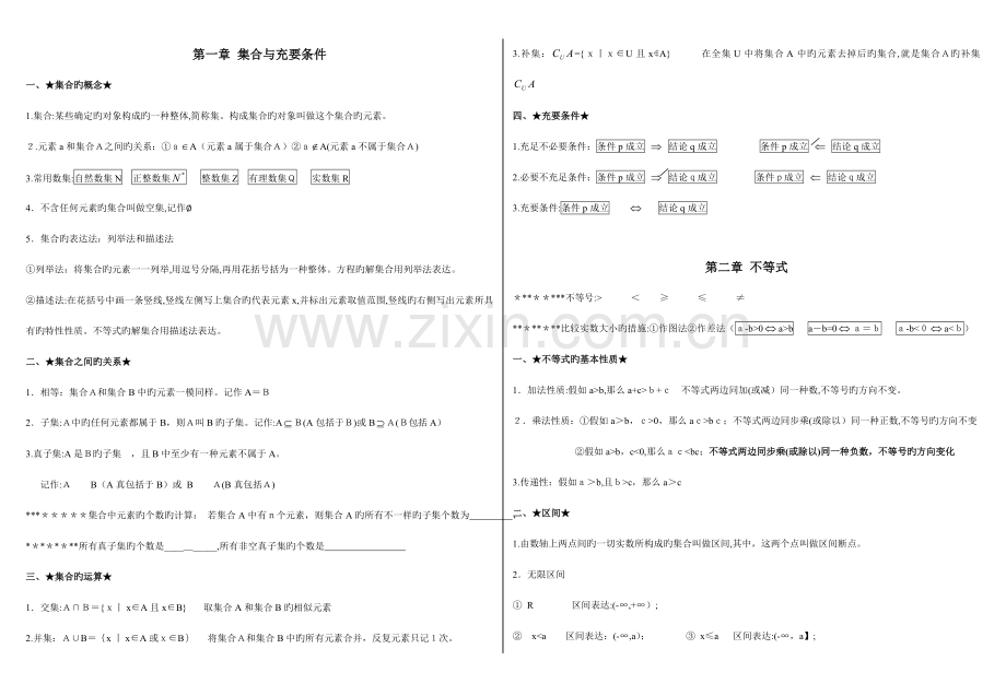 2023年中职数学复习知识点小结.doc_第1页