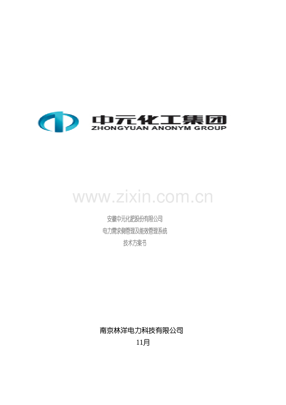 安徽中元化肥集团有限公司电力需求侧管理及能效管理系统技术方案书模板.doc_第2页