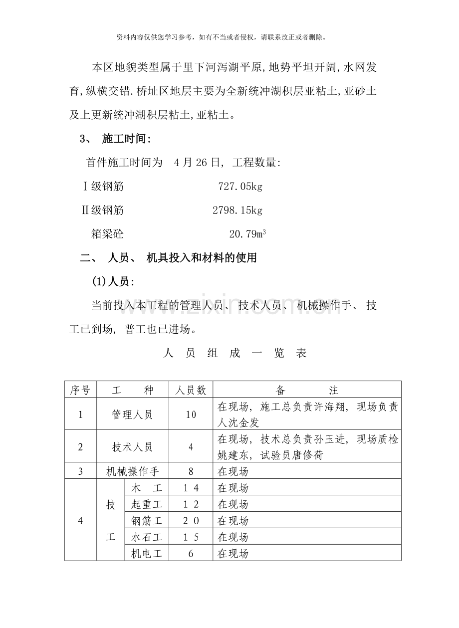 箱梁预制及安装作业指导书样本.doc_第3页