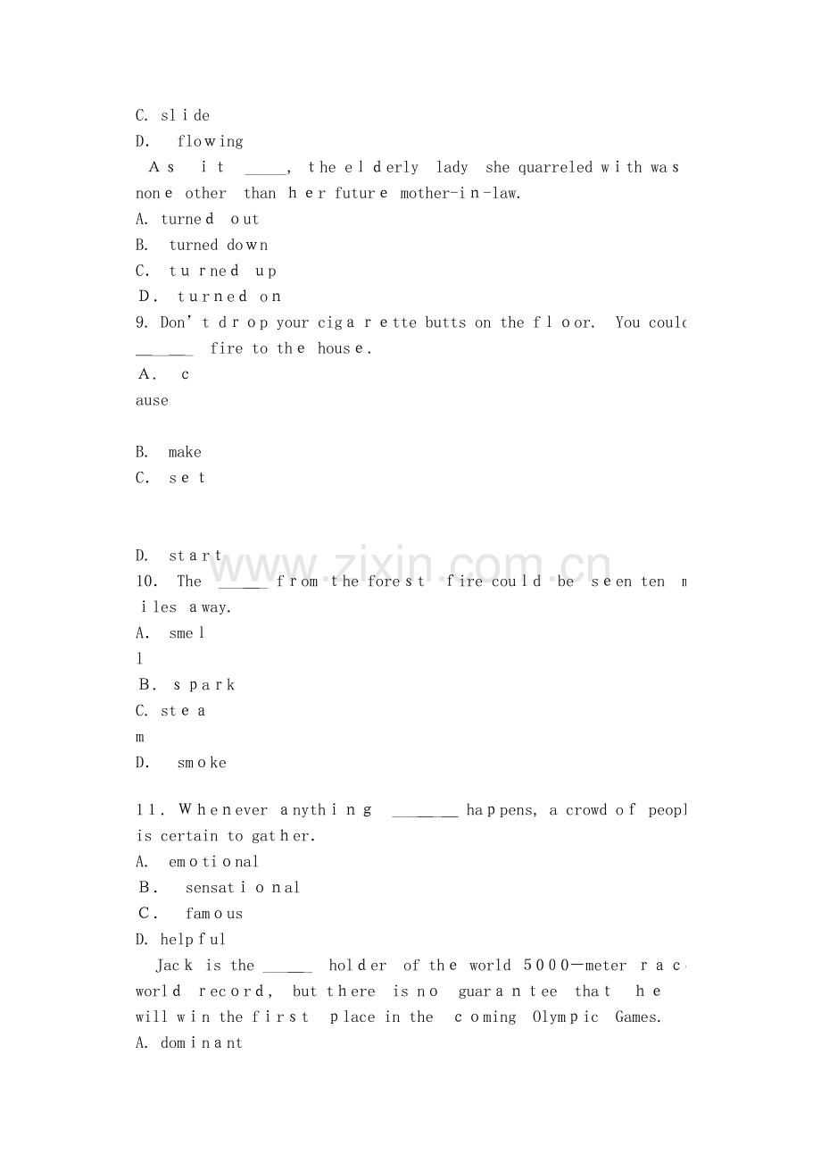 2023年专升本英语试题词汇和语法.doc_第2页