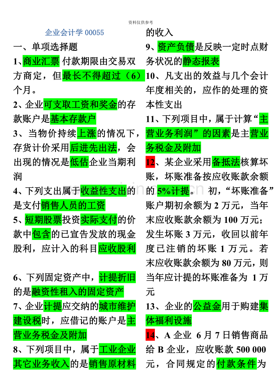 自考企业会计学00055复习重点.doc_第2页