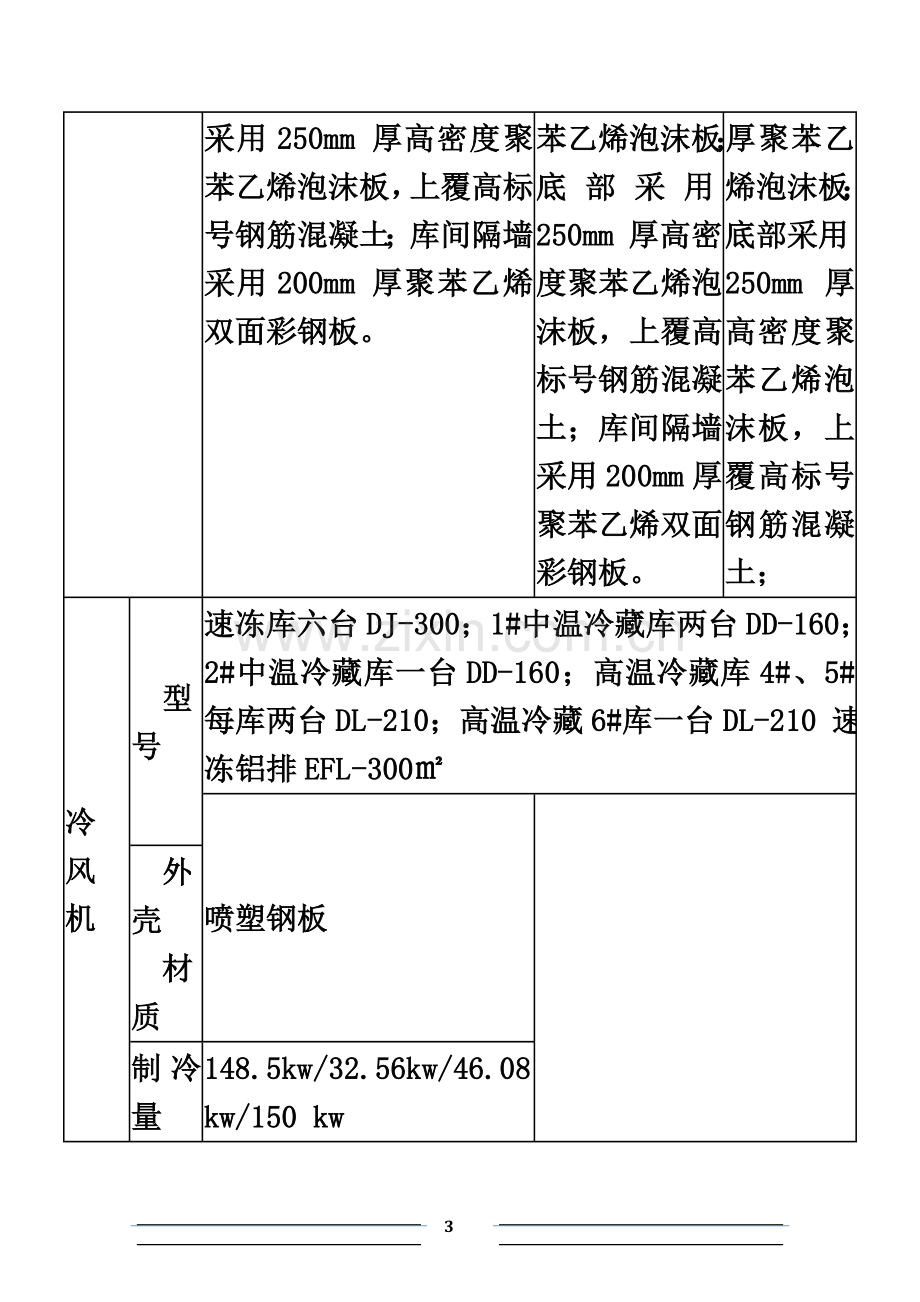 低温速冻冷藏冷库设计方案.doc_第3页