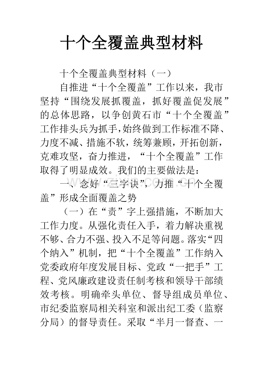 十个全覆盖典型材料.docx_第1页