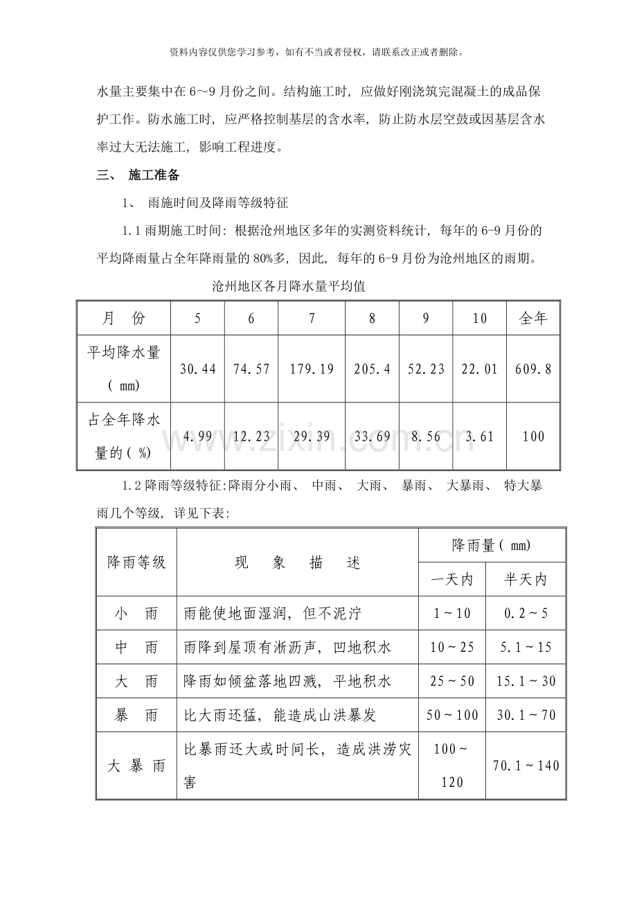 雨季施工方案内容样本.doc_第3页