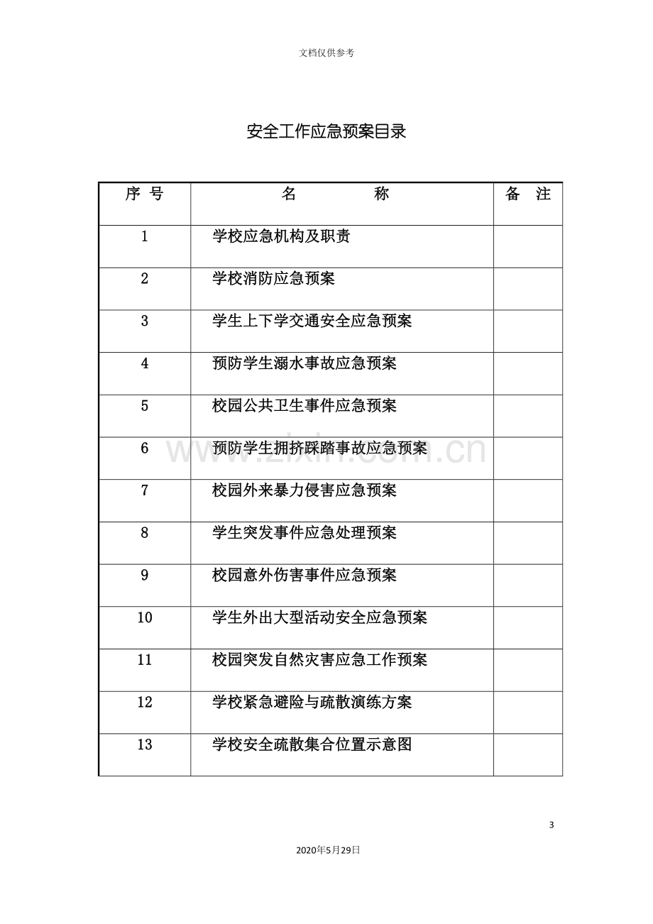 学校各种应急预案汇编.doc_第3页