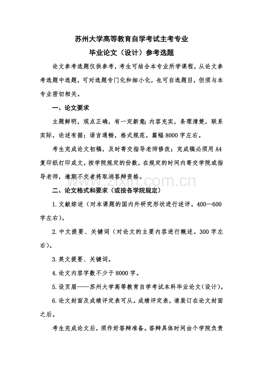 苏州大学高等教育自学考试主考专业.doc_第2页