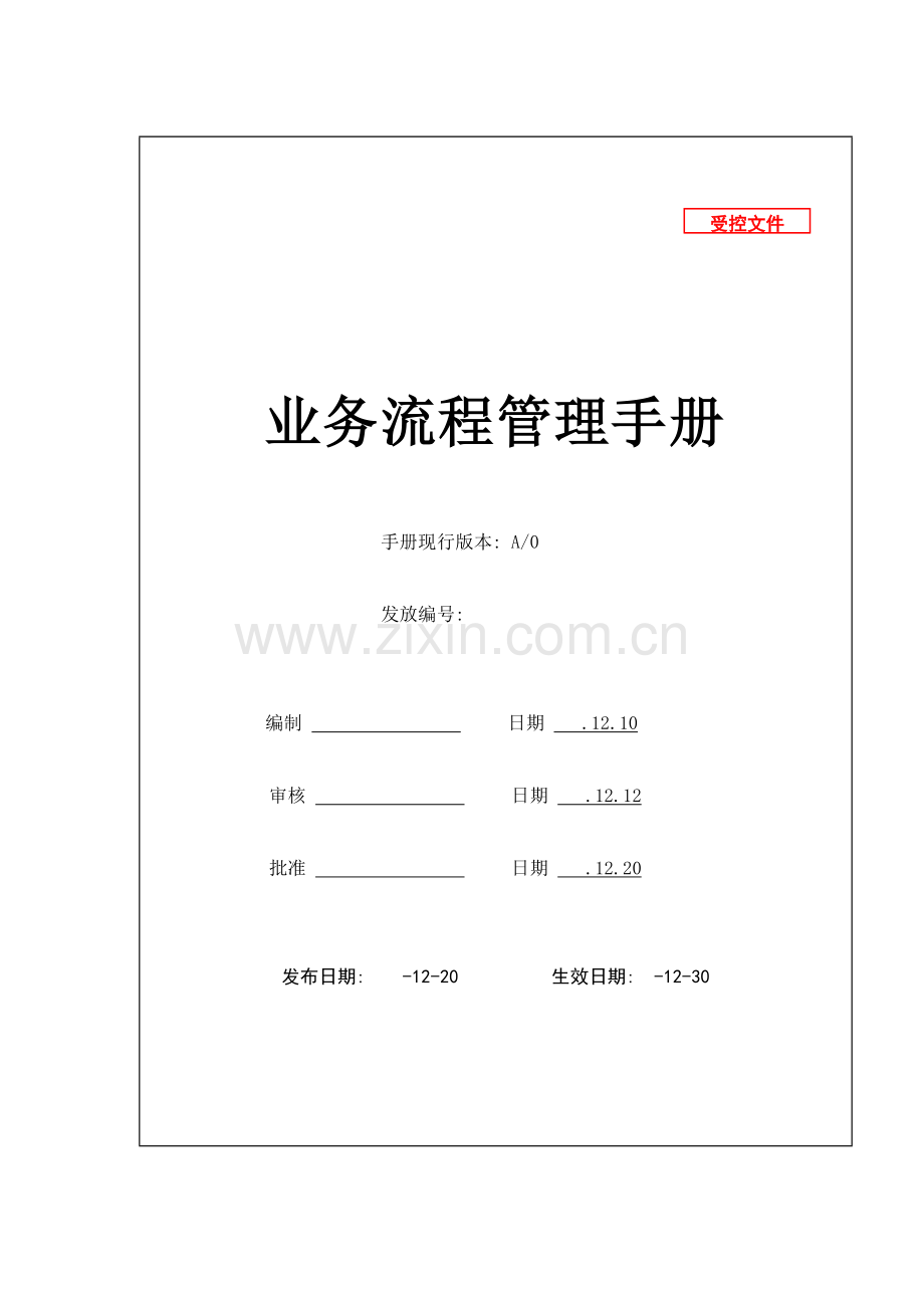 公司业务流程管理手册.doc_第2页