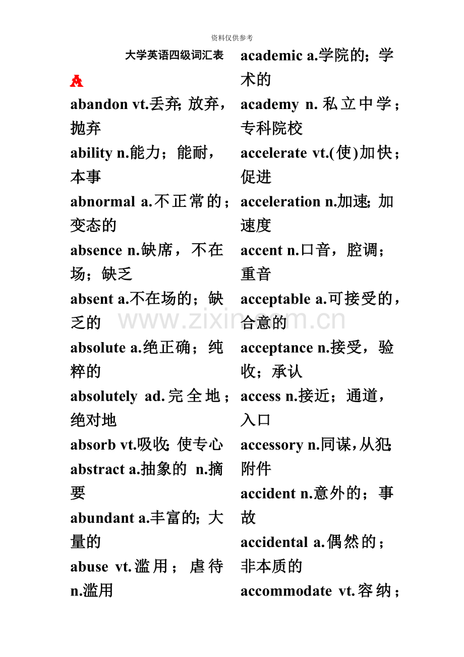 大学英语四级词汇分类汇总.doc_第2页