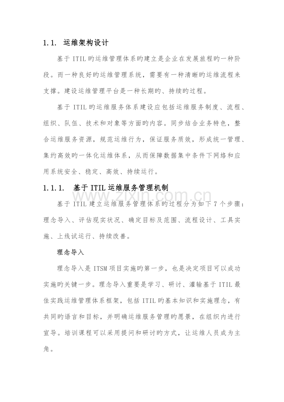 基于ITIL的运维体系架构设计方案.docx_第1页