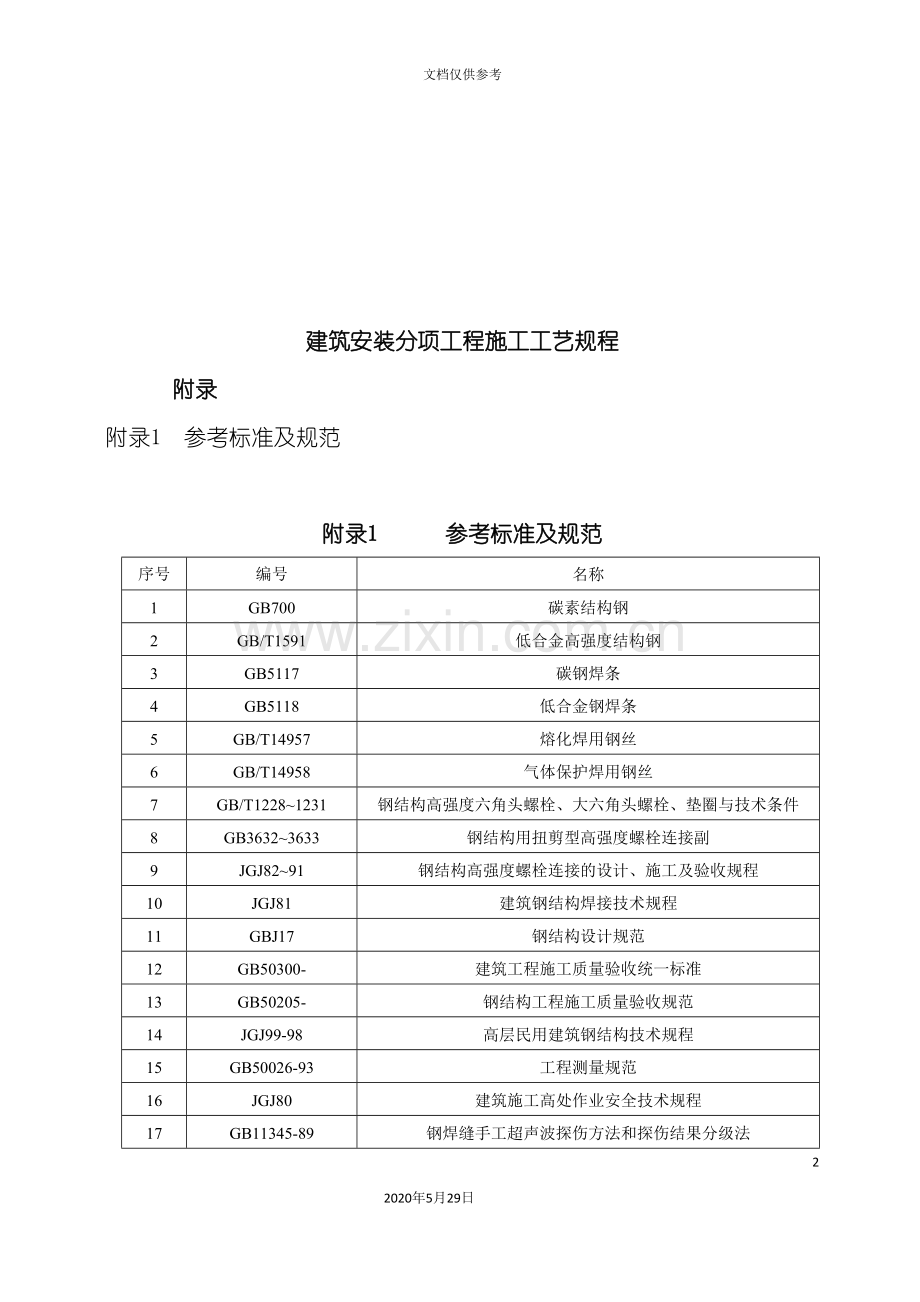 钢网架结构工程施工工艺标准.doc_第2页