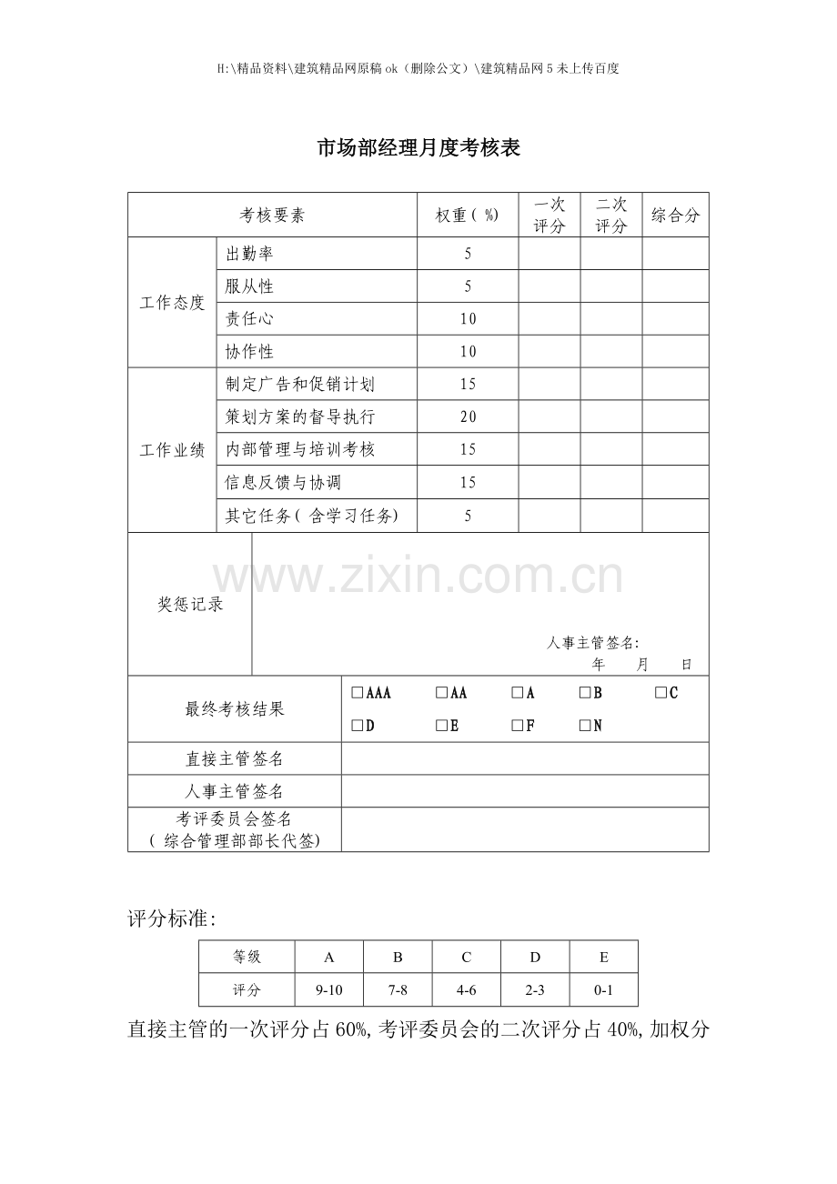 制药公司员工绩效考核表.doc_第3页