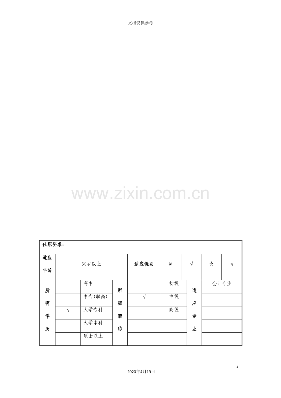 计划财务部审计职位说明书.doc_第3页