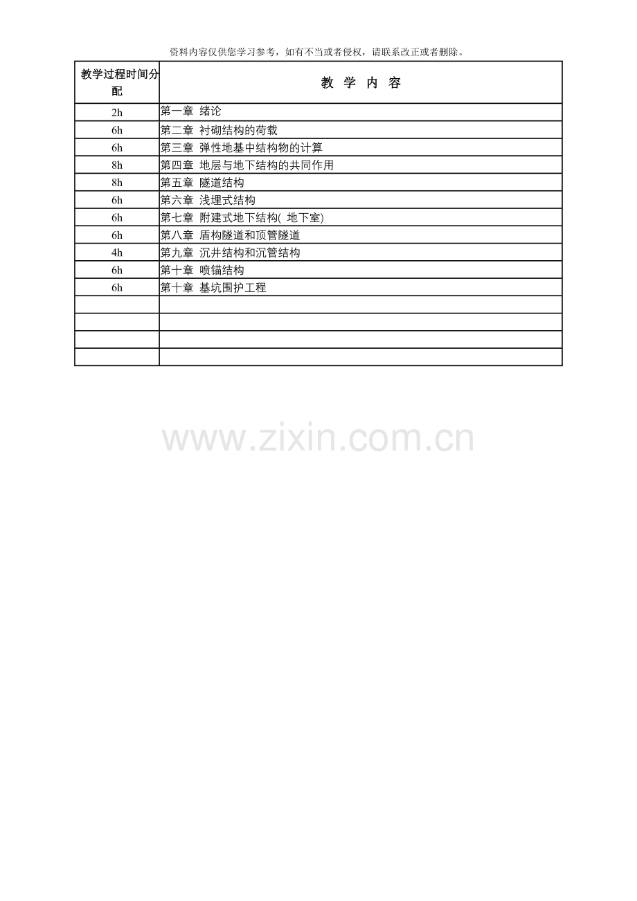 地下建筑结构教案模板.doc_第2页