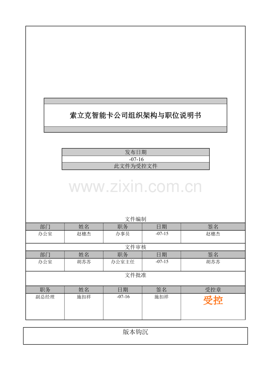 公司组织机构、职责、权限的控制程序.doc_第2页