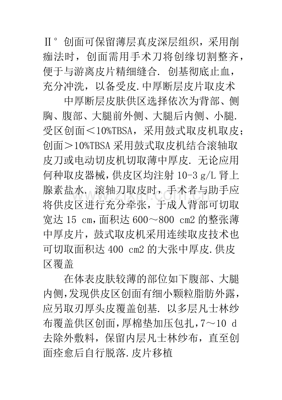 中、小面积深度烧伤符合功能与美学要求的皮肤移植术.docx_第3页