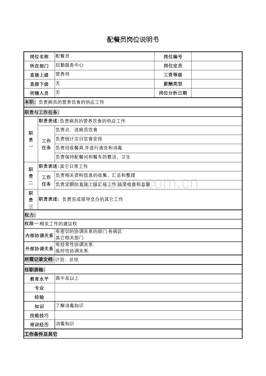 后勤服务中心配餐员岗位职责.doc_第2页