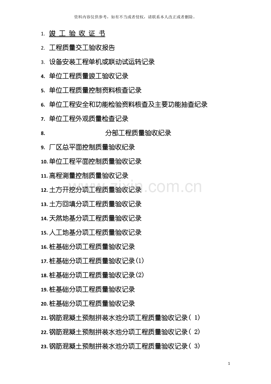 城市污水处理厂工程质量验收记录表全套表格模板.doc_第2页