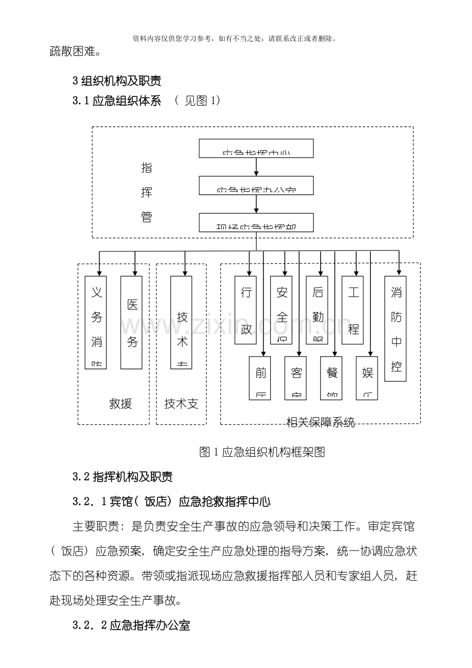 宾馆安全生产事故应急预案样本.doc_第3页