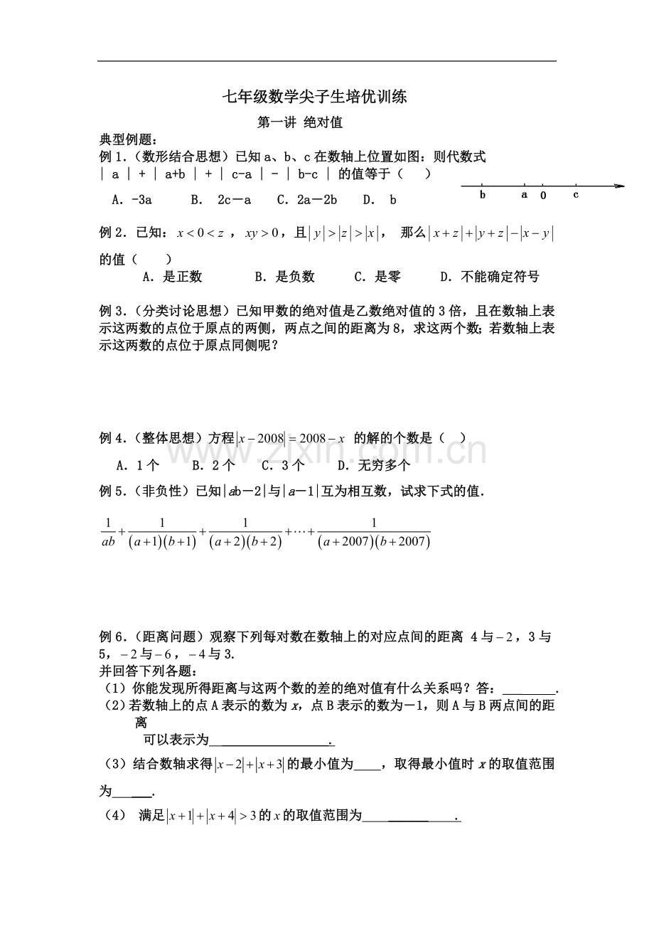 七年级数学尖子生培优训练.doc_第2页