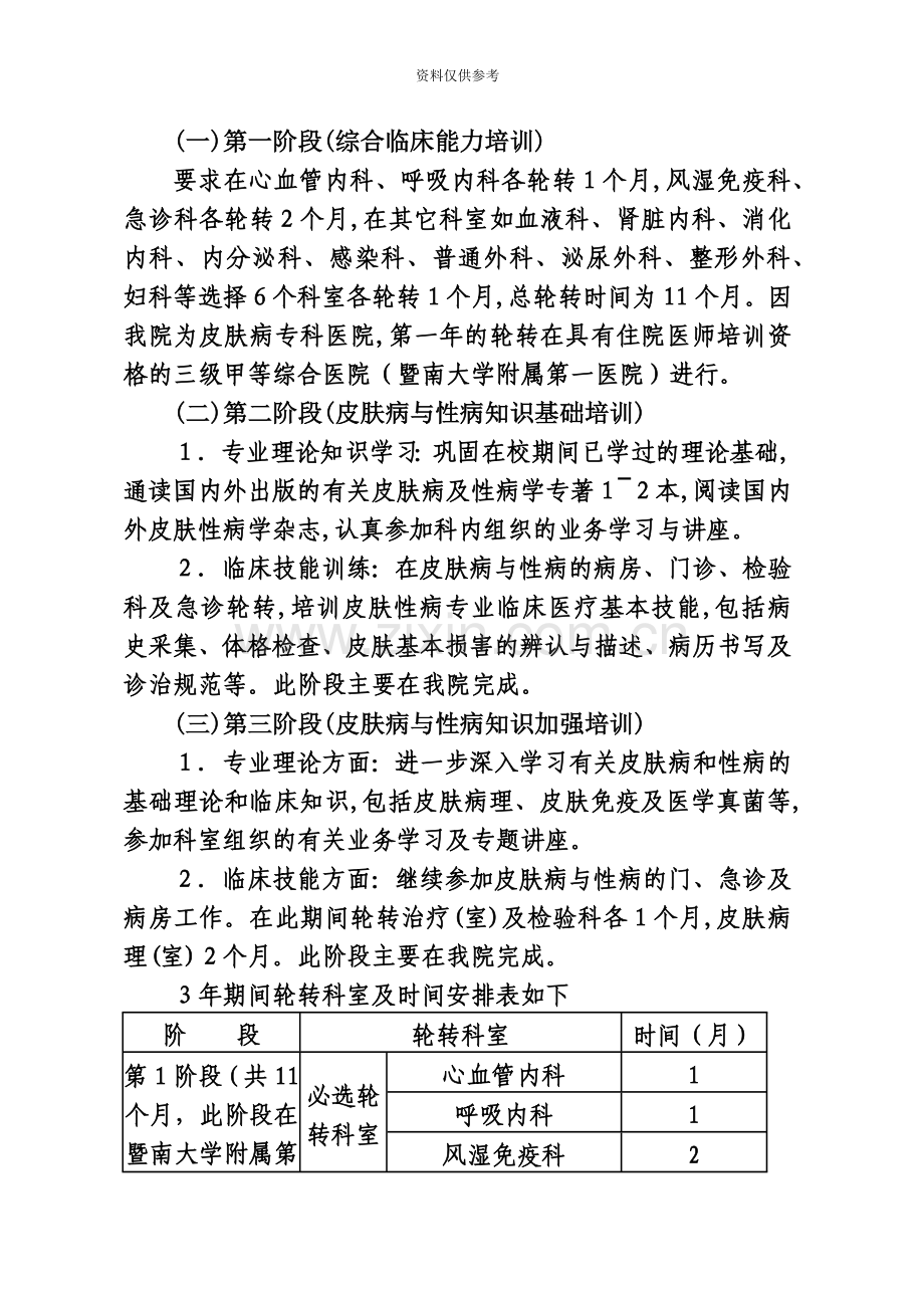 住院医师规范化培训内容与标准试行广东皮肤病医院.doc_第3页