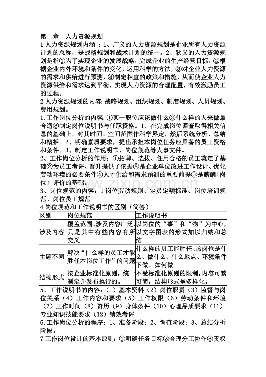 人力资源管理师三级考题基础知识汇编.doc_第2页