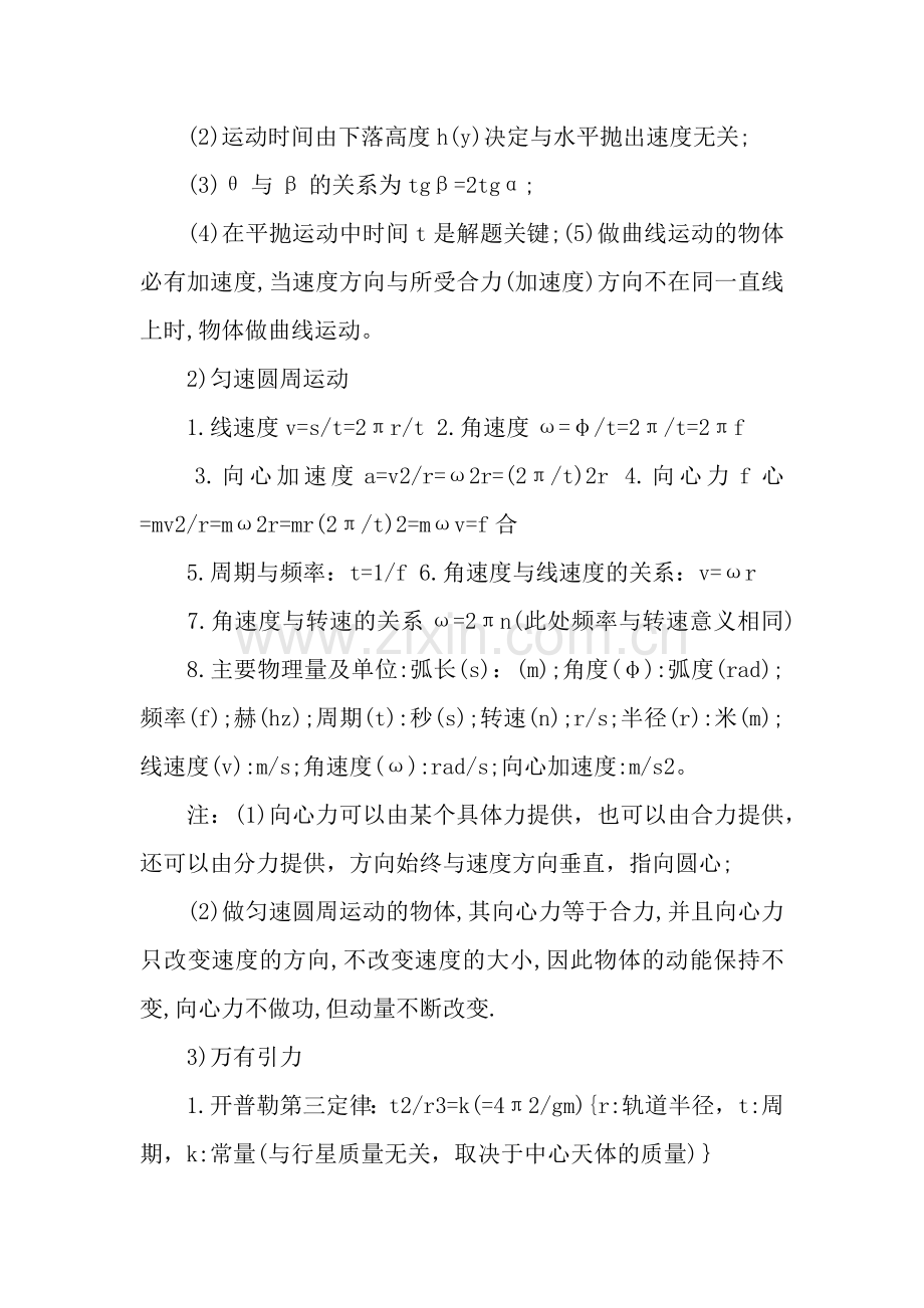 高中物理公式定理定律知识点汇总.docx_第2页