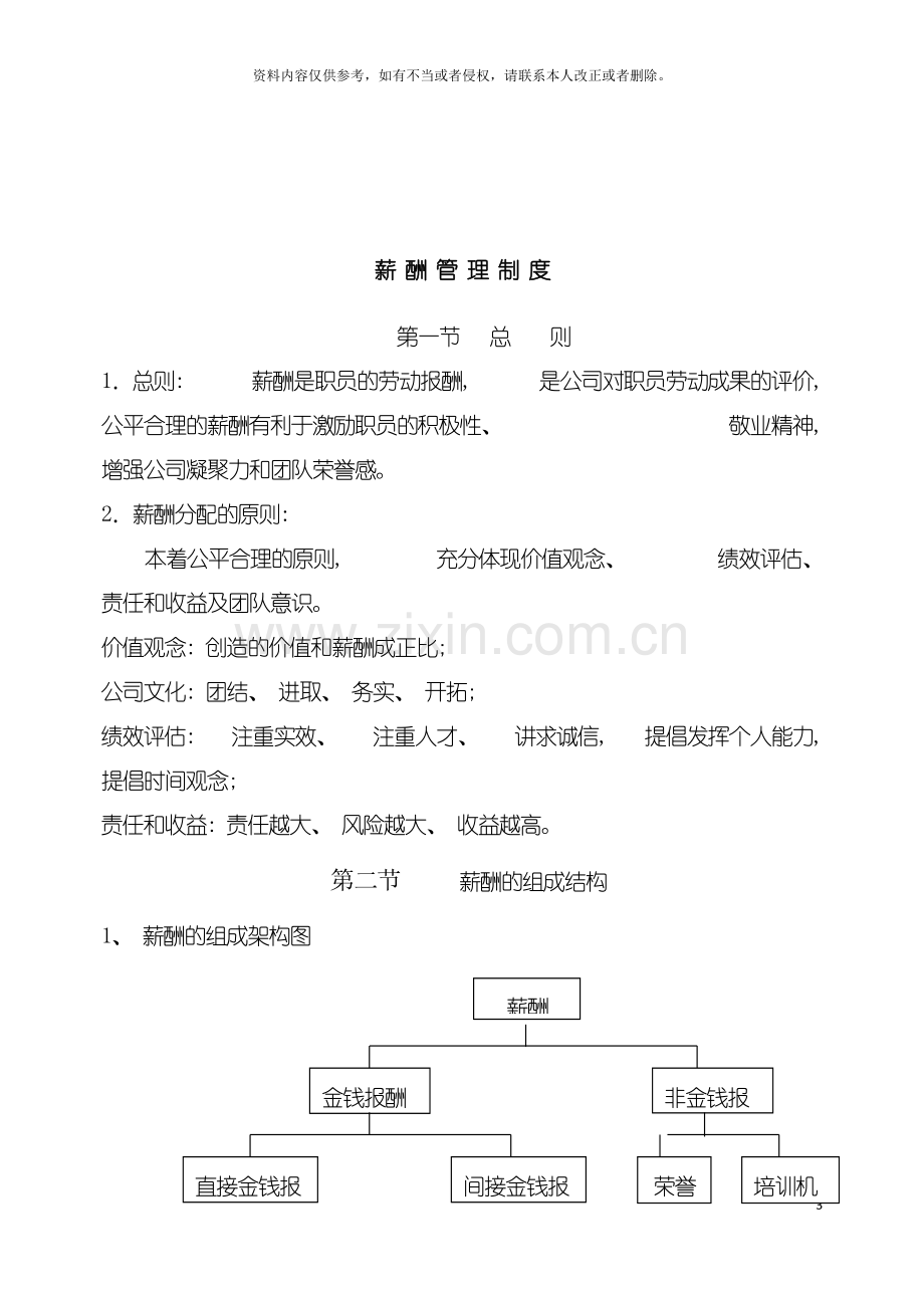 房地产公司薪酬管理与考评制度样本模板.doc_第3页