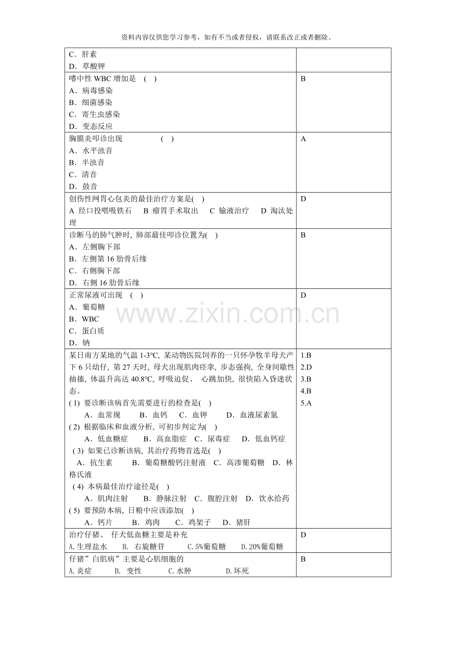 兽医临床诊断学复习思考题.doc_第3页