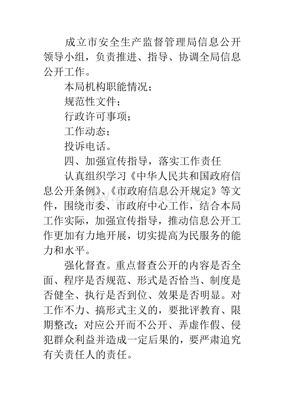 安监局信息公开实施方案.docx_第2页