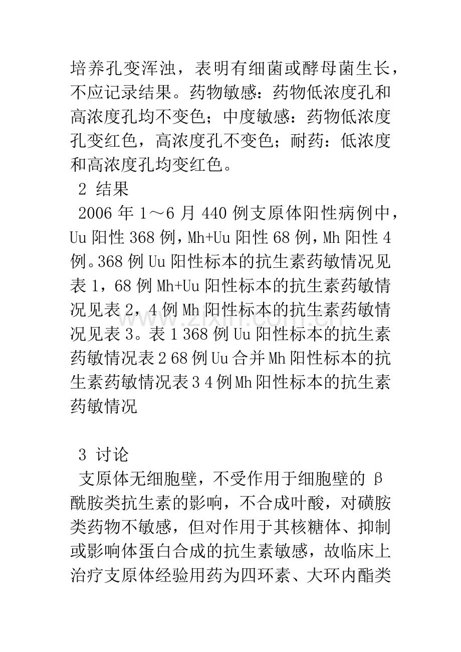 支原体药敏试验440例结果分析.docx_第3页